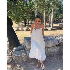 ZARA MIDI DRESS WITH COIN DETAIL